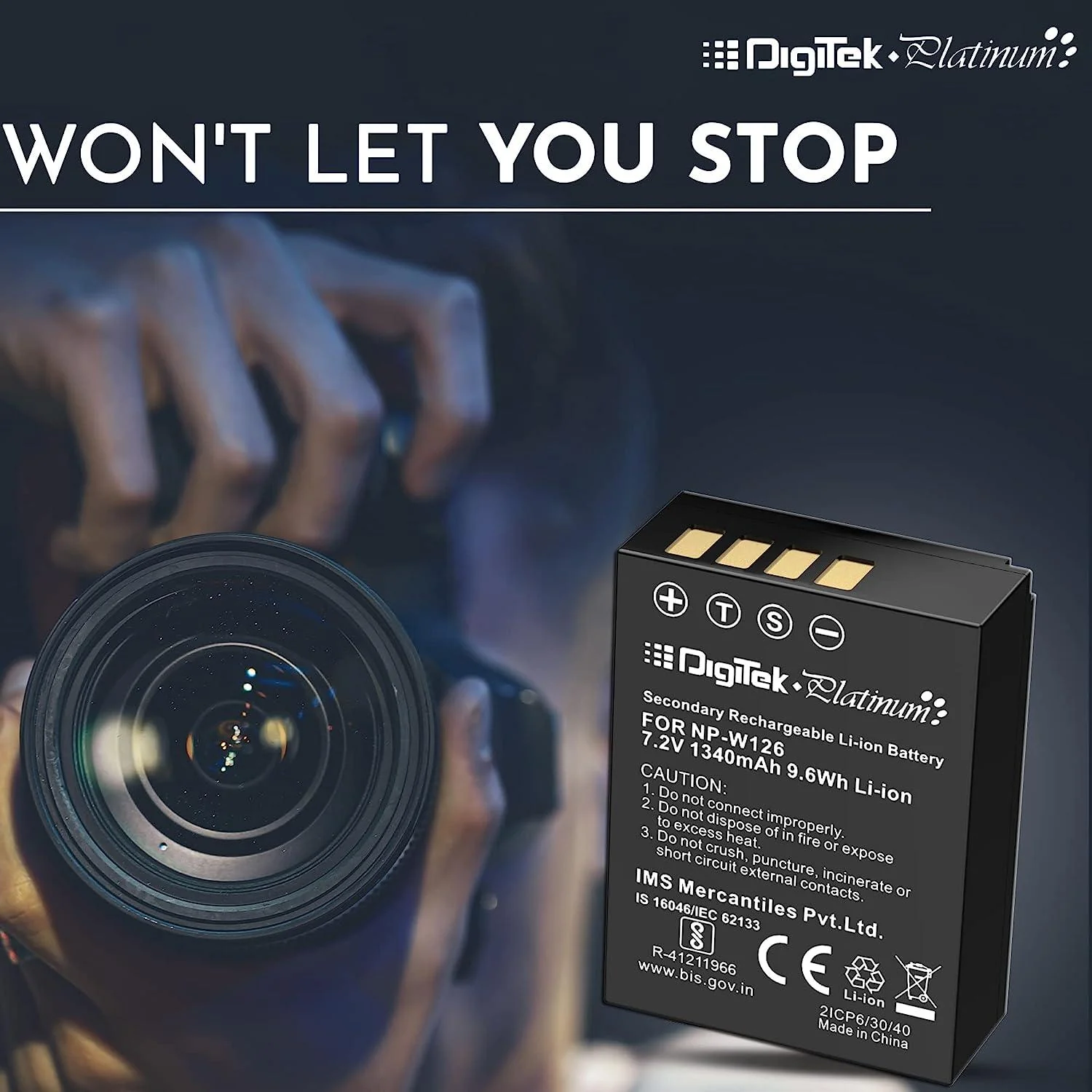 Digitek (NP FW126)1340mAh Platinum Battery pack for NP FW126 - Image 6