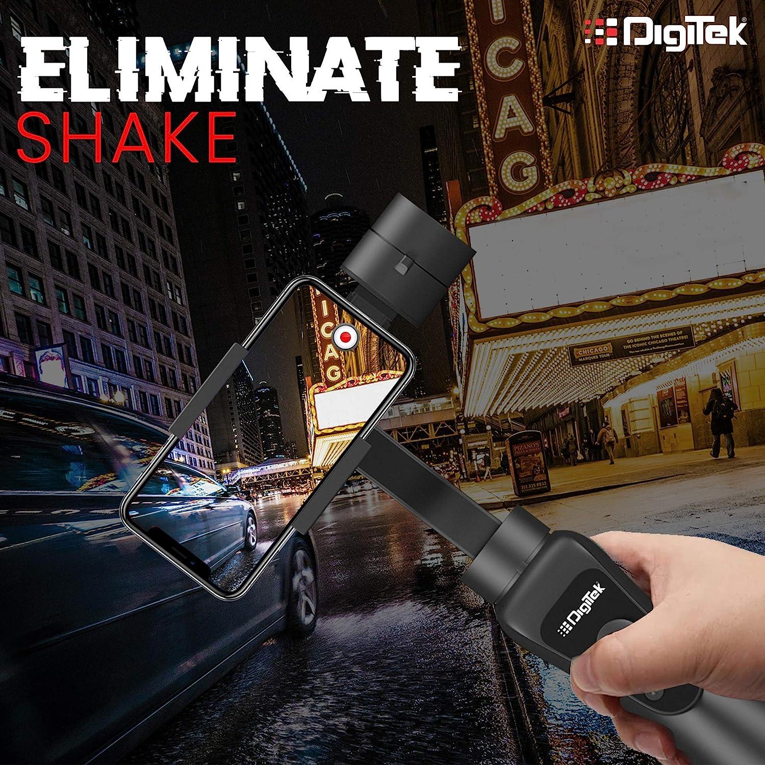 Digitek (DSG 005) 3-Axis Handheld Gimbal Stabilizer for Smartphones & Gopro with Face & Object Tracking Motion, Various Time Lapse Features & Up to 12 hrs. Operational Time DSG 005 - Image 3
