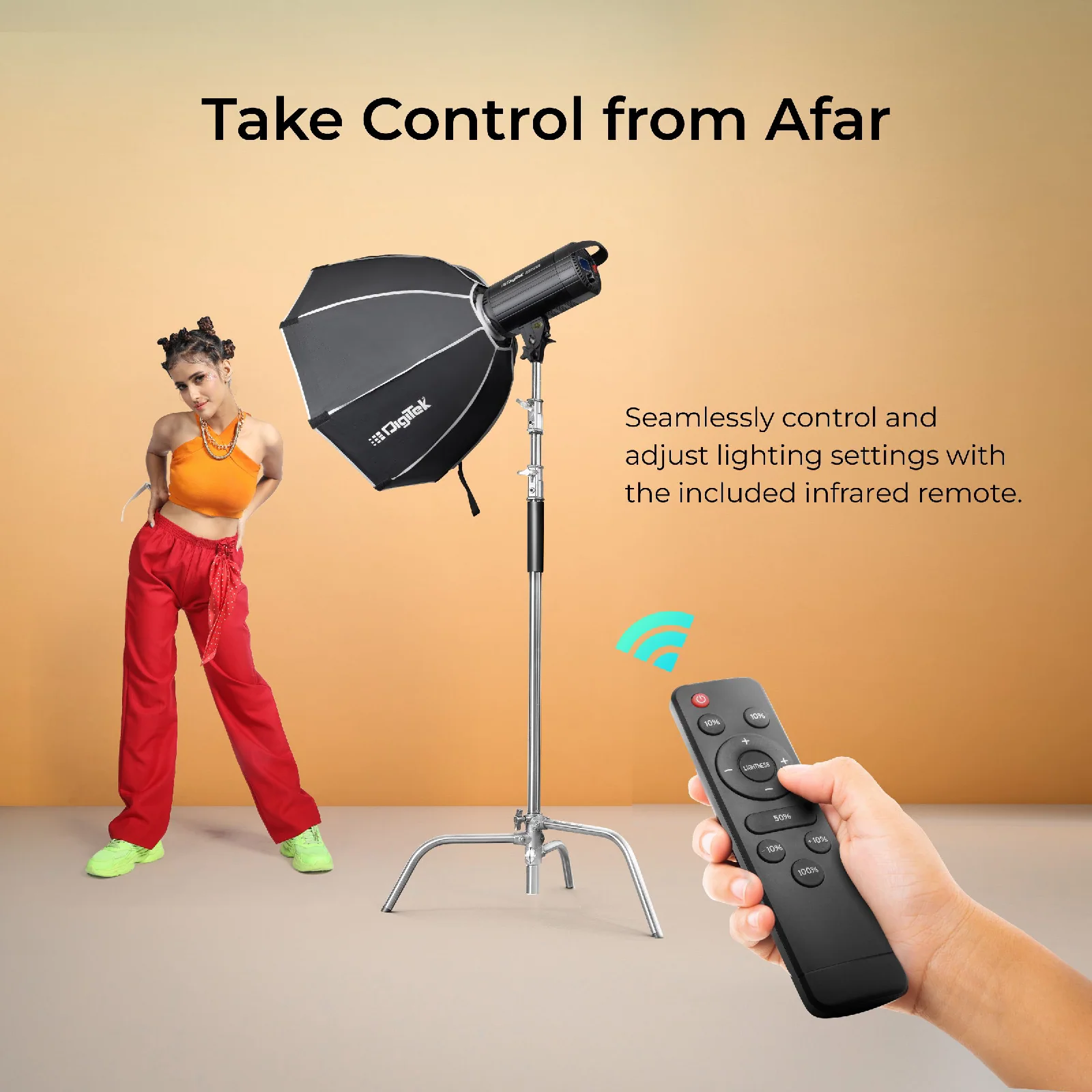 Digitek Lite (DCL-250 WBC) Combo BI Color Continuous LED  Light Suitable for All Kinds of Small Production Photography / Power Saving & Environment Protection - Image 4