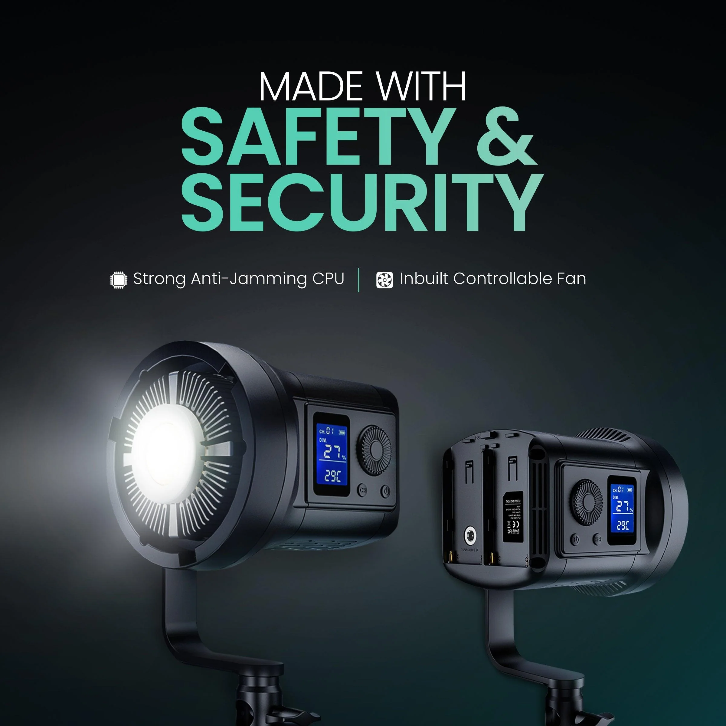 Digitek (DCL-100W DC) Continuous AC/DC Photo/Video LED Light Suitable for All Kinds of Small Production Photography / Power Saving & Environment Protection - Image 5