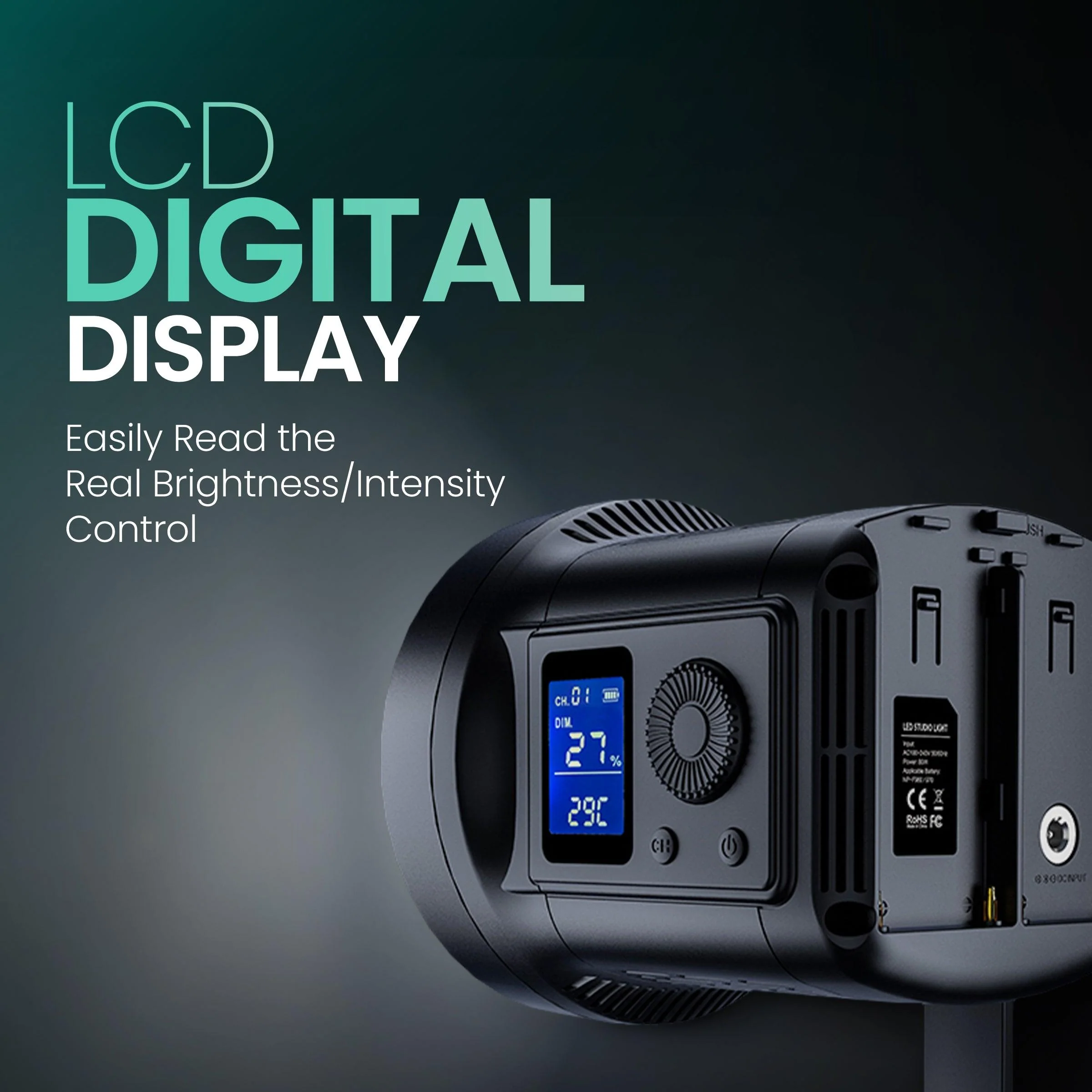 Digitek (DCL-100W DC) Continuous AC/DC Photo/Video LED Light Suitable for All Kinds of Small Production Photography / Power Saving & Environment Protection - Image 6