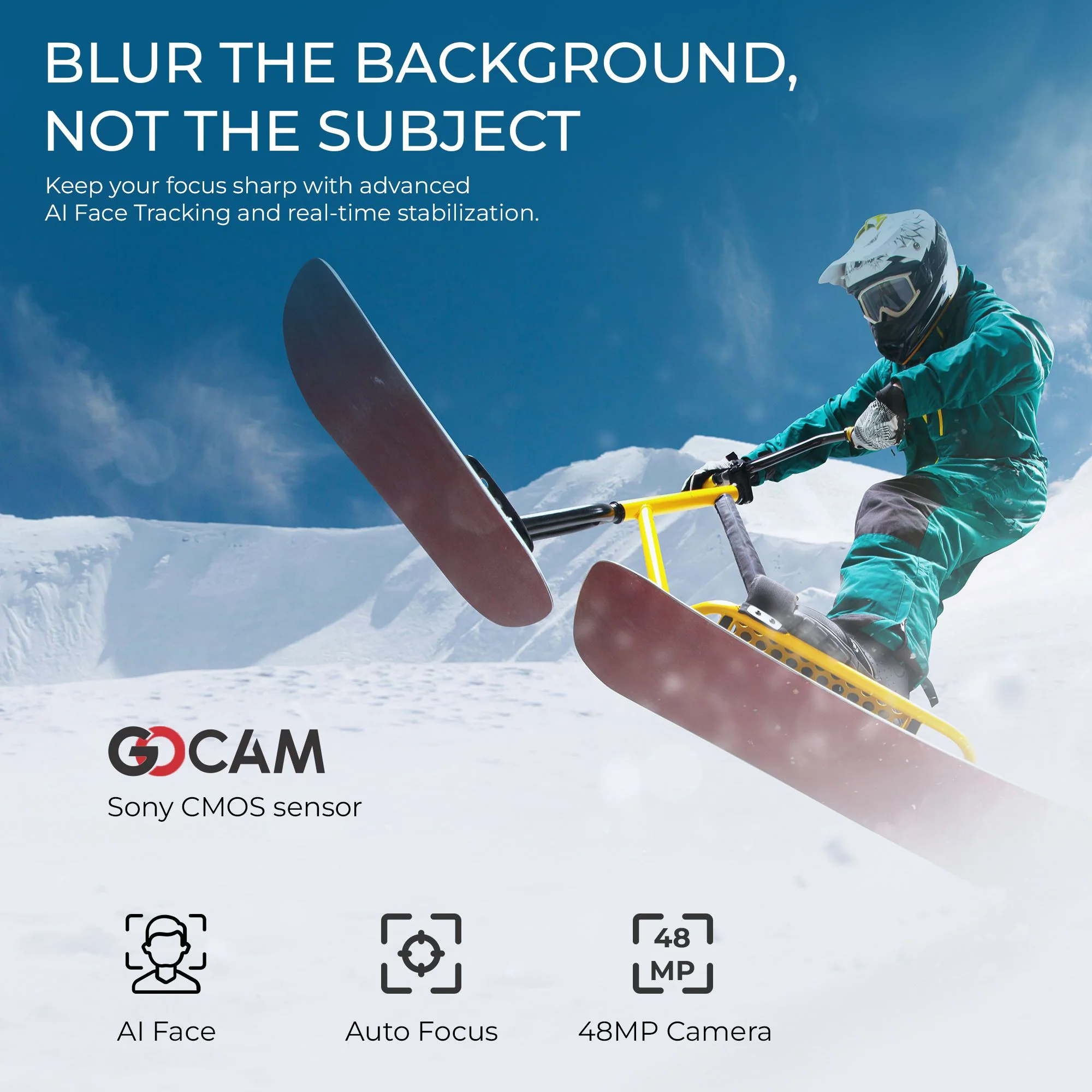 Digitek (DAC 202) 5K 3-Axis Handheld Action Camera with AI Face Tracking, 3.5” Rotating Screen, 48MP Sensor, Wi-Fi, Night Vision & External Mic Support - Image 5