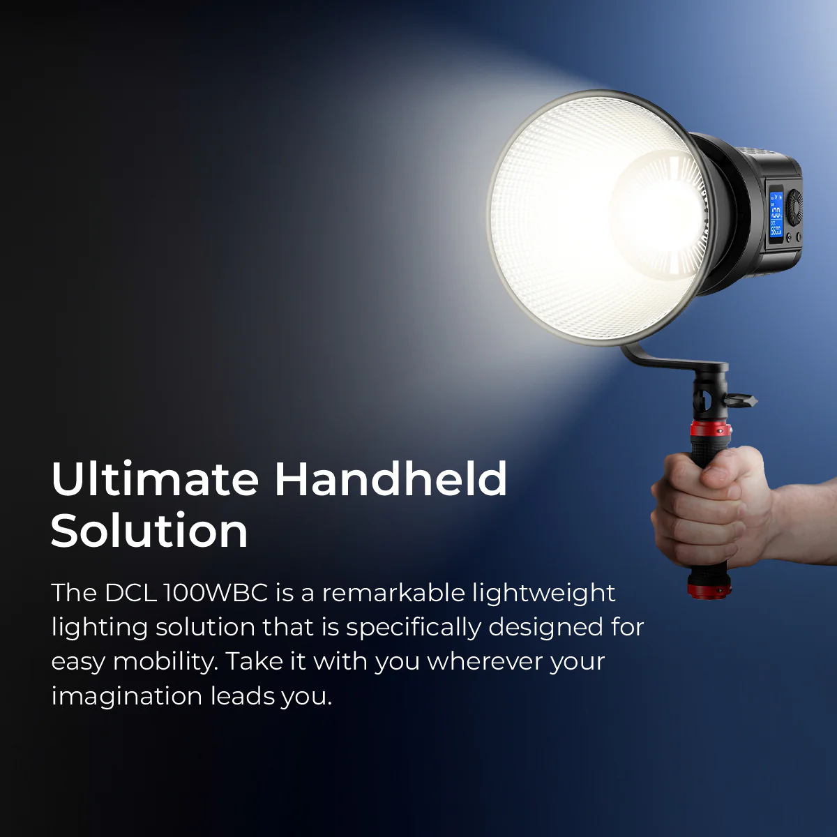 Digitek DCL-100WBC DC Combo Bi Color Continuous AC/DC LED Light DCL-lOOWBC DC Combo with 18 CM Reflector - Image 7