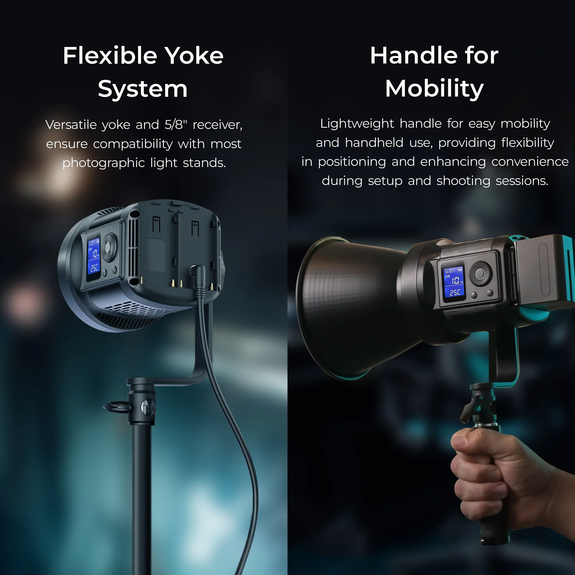 Digitek (DCL-100WBC DC RGB Combo) Light with 18 CM Reflector with AC/DC Support, a Unique Modern Meticulous design for Photographers aesthetic idea. Suitable for all kinds of Professional Photography - Image 12