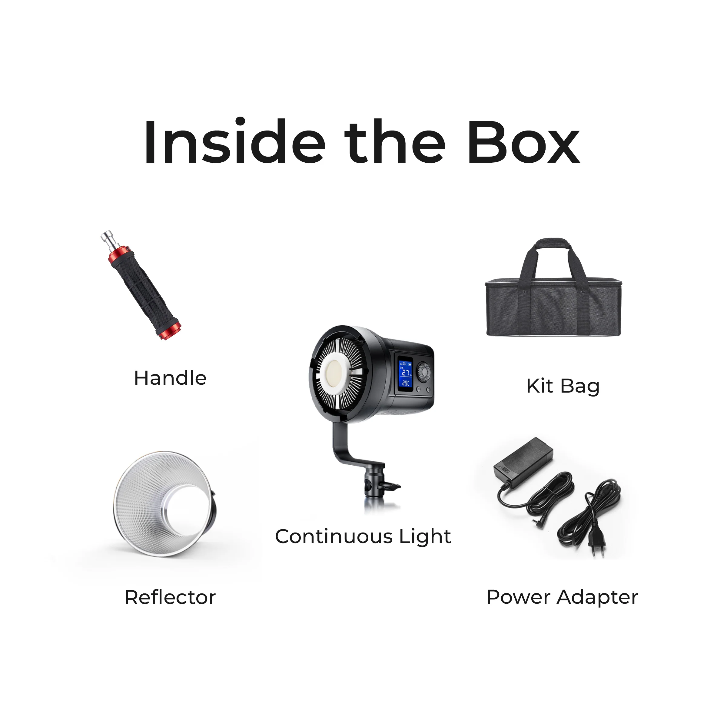 Digitek (DCL-100WBC DC RGB Combo) Light with 18 CM Reflector with AC/DC Support, a Unique Modern Meticulous design for Photographers aesthetic idea. Suitable for all kinds of Professional Photography - Image 6