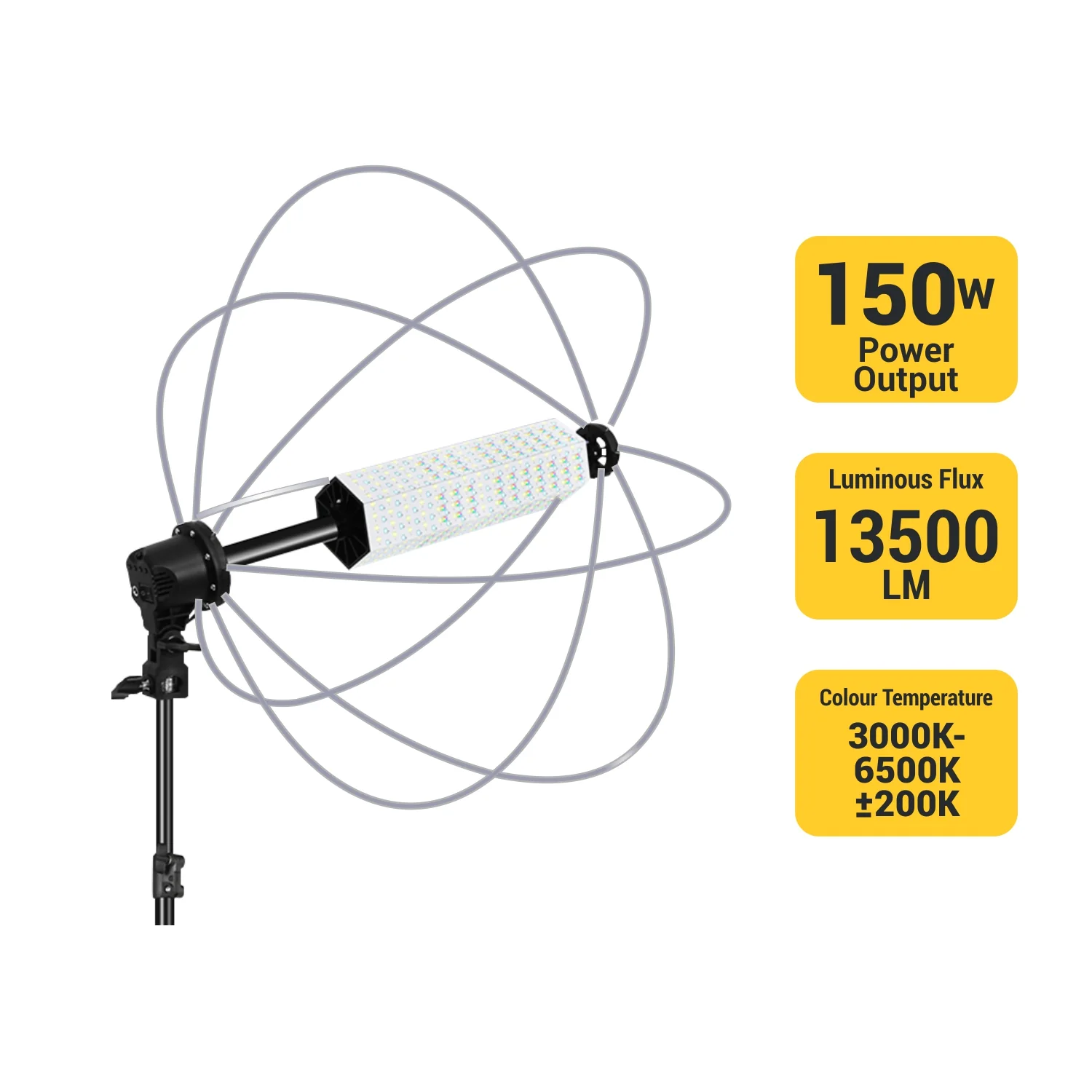 Digitek DCL-150 WB with Lantern Softbox Continuous LED Photo/Video Light Suitable for All Kinds of Small Production Photography / Power Saving & Environment Protection - Image 6