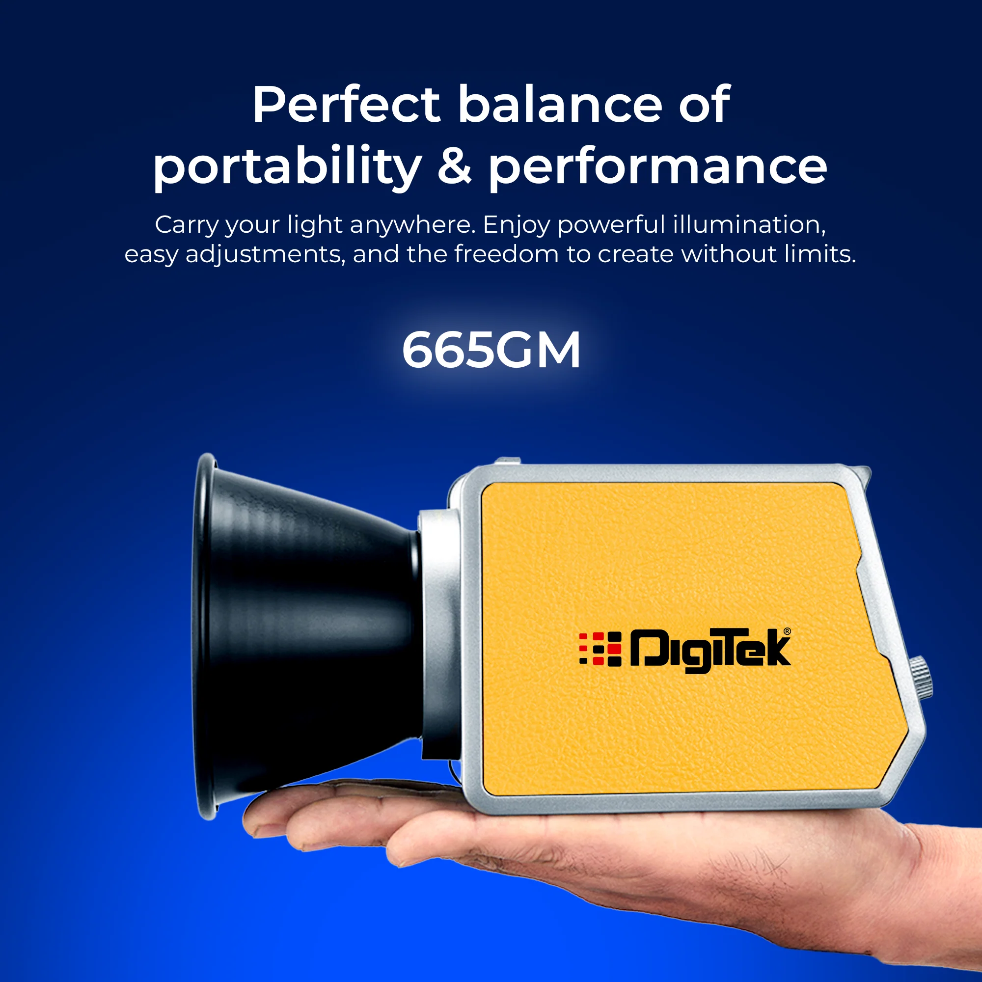 Digitek (DCL 200 WBC) 200W Bi-Color COB Continuous LED Video Light, Mini Bowens Mount with Reflector, 2700K–6500K ±200, 18000LM, CRI 97+, 12 FX Modes, App & Remote Control, For Studio, Photography & Videography - Image 7