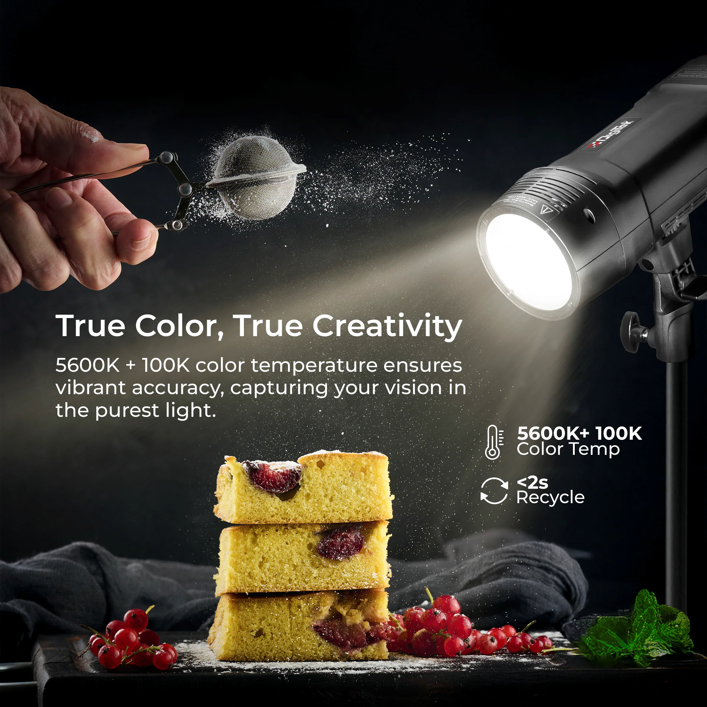 Digitek (DFL 220) Handheld TTL Flash Speedlite, 2s Recycle Time, 5600K Color Temp, 1/18000s High-Speed Sync, 32 Channels, Non Stop Power Range, TTL/Manual/Multi Modes, Lighting for Indoor/Outdoor Shoots - Image 6