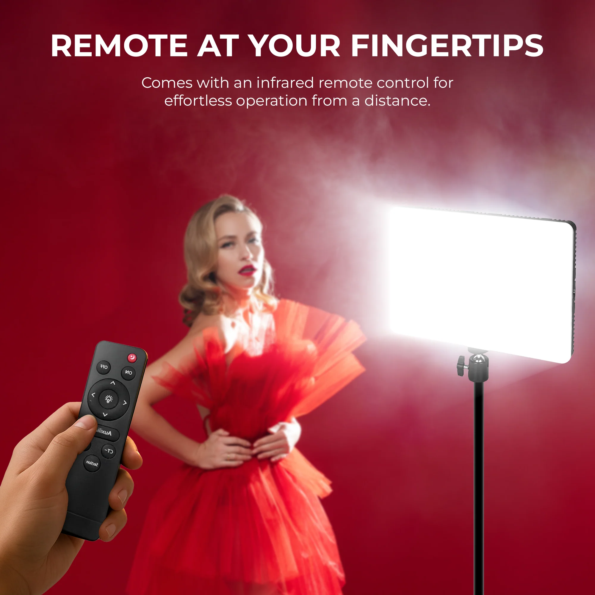 Digitek (DPL 011) Ultra Slim 40W Bi-Color LED Panel Light, 2700K-6500K Adjustable, 240 LEDs, Dimmable 0-100%, AC Powered with Remote Control, Ideal for Photo & Videography - Image 6