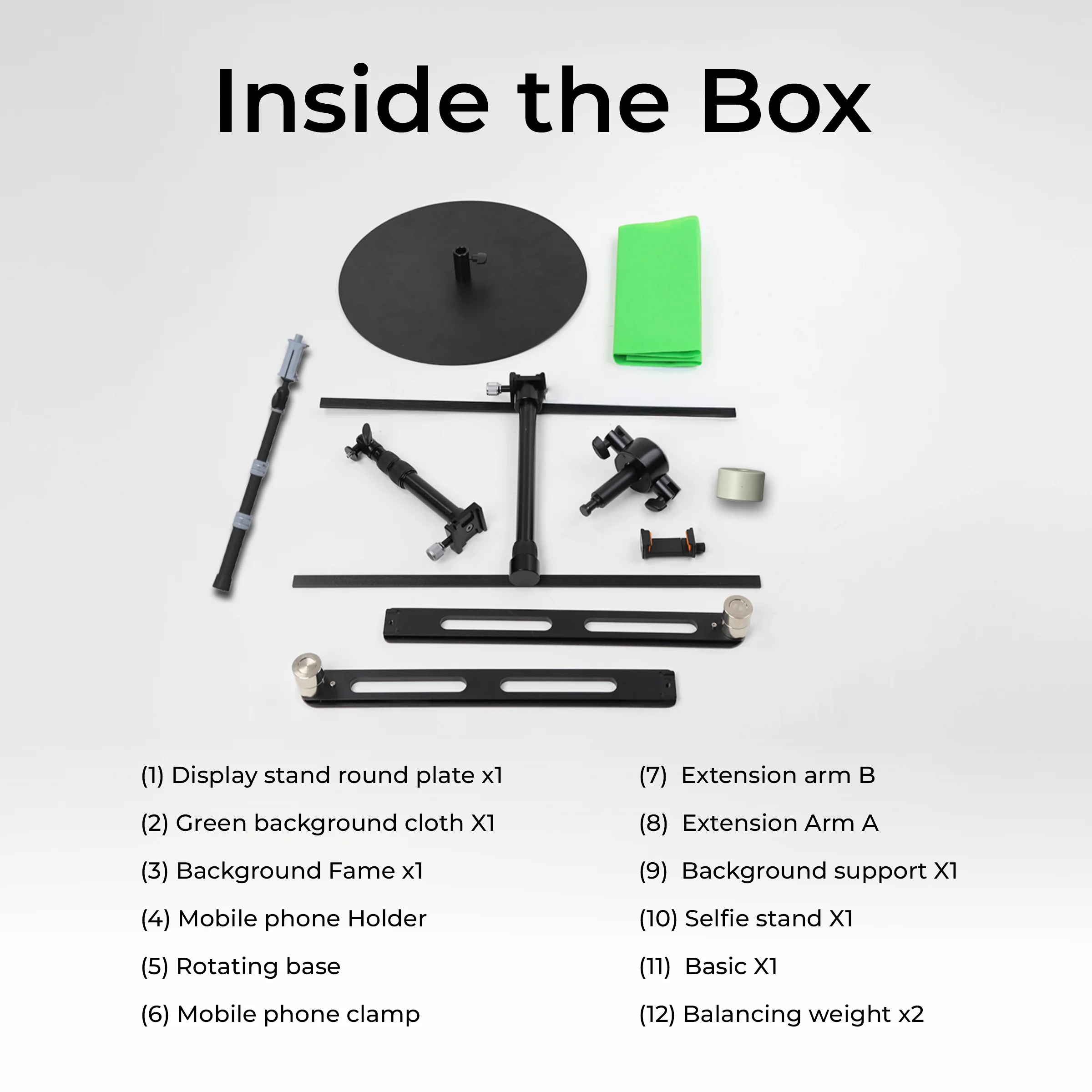 Digitek (DRP 001) Portable 360° Spin Camera Slider & Photography Turntable, Adjustable Rotating Photo & Video Booth Platform for Smartphone, DSLR, Studio, Vlogging, YouTube, and Product Filming - Image 3