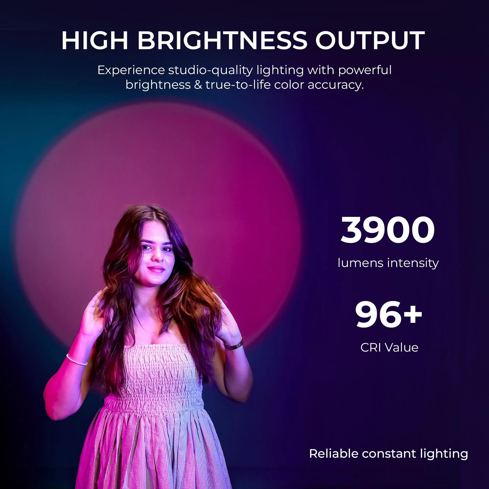 Digitek (DS 30 WTP) 30W Optical Snoot Zoom Gobo Projector, 12 Special Effects, 3900 Lumen, 3000mAh Battery, Dual Temp 2700K-6500K, 15 GOBOs and 5 Color Films, CRI ≥96, For Photo & Videography - Image 6