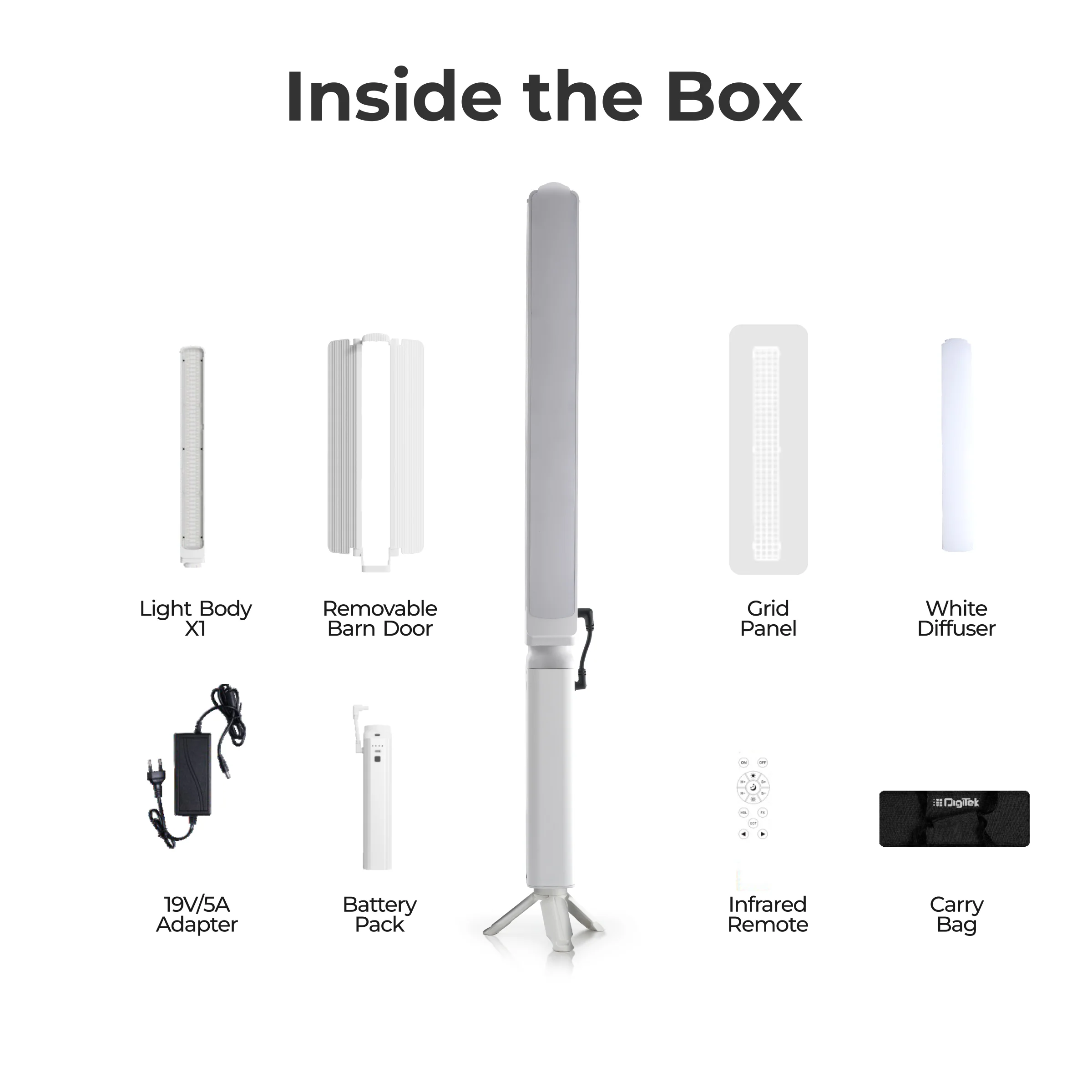 Digitek (DSL-1000 RGB) Stick Light Portable Handheld RGB LED Light Wand 100W DSL-1000 RGB - Image 3