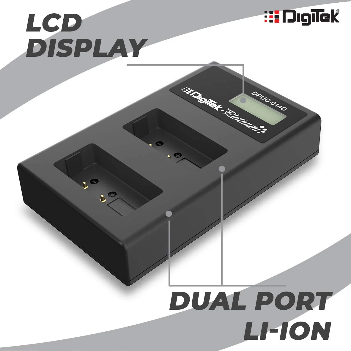 Digitek (DPUC 014S (LCD MU) LPE6 for LPE6) Platinum Charger DPUC 014S (LCD MU) LPE6 for LPE6 Battery - Image 3