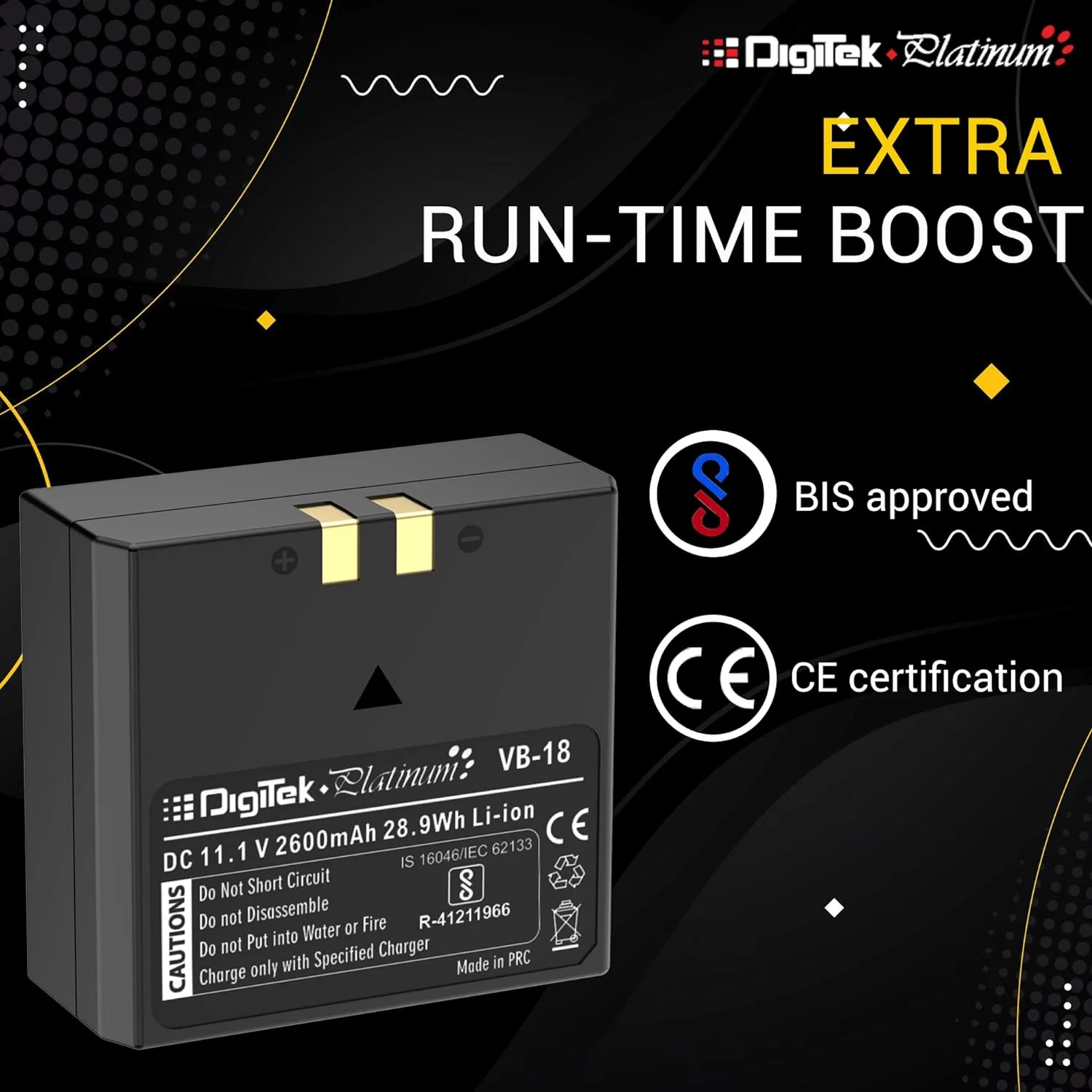 Digitek (PlatinumVB-18) Battery for Godox Flash - Image 4