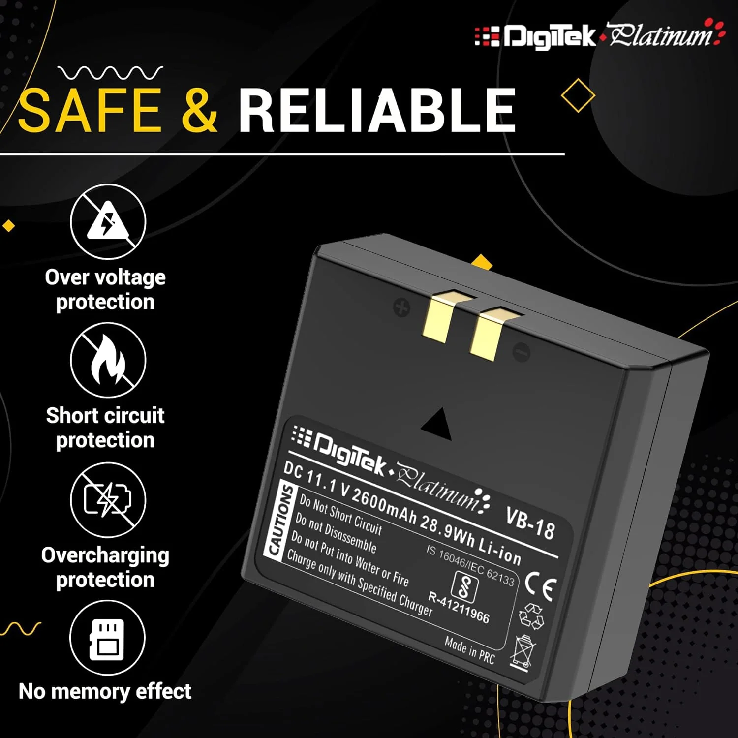 Digitek (PlatinumVB-18) Battery for Godox Flash - Image 5
