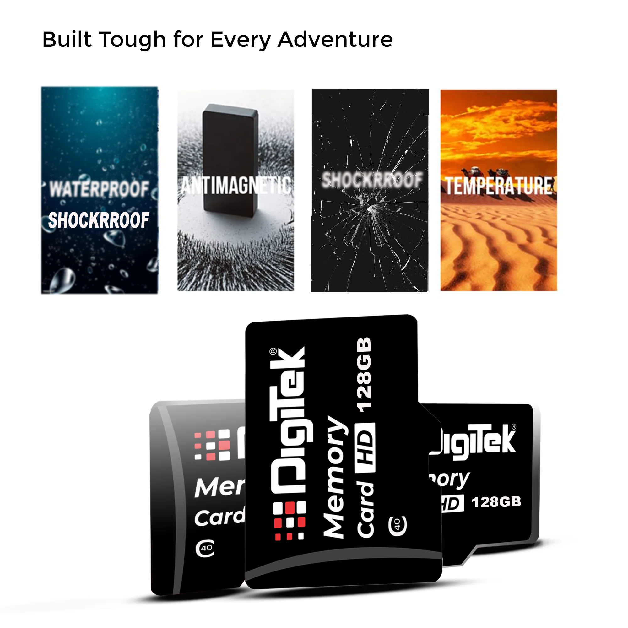 Digitek (DTF 128GB C40) High Speed 128GB Micro SDHC UHS III Memory Card – A2 Speed, 200MB/s, Waterproof & Shockproof, for 4K/8K Video, Drones, CCTV & Smartphones - Image 7