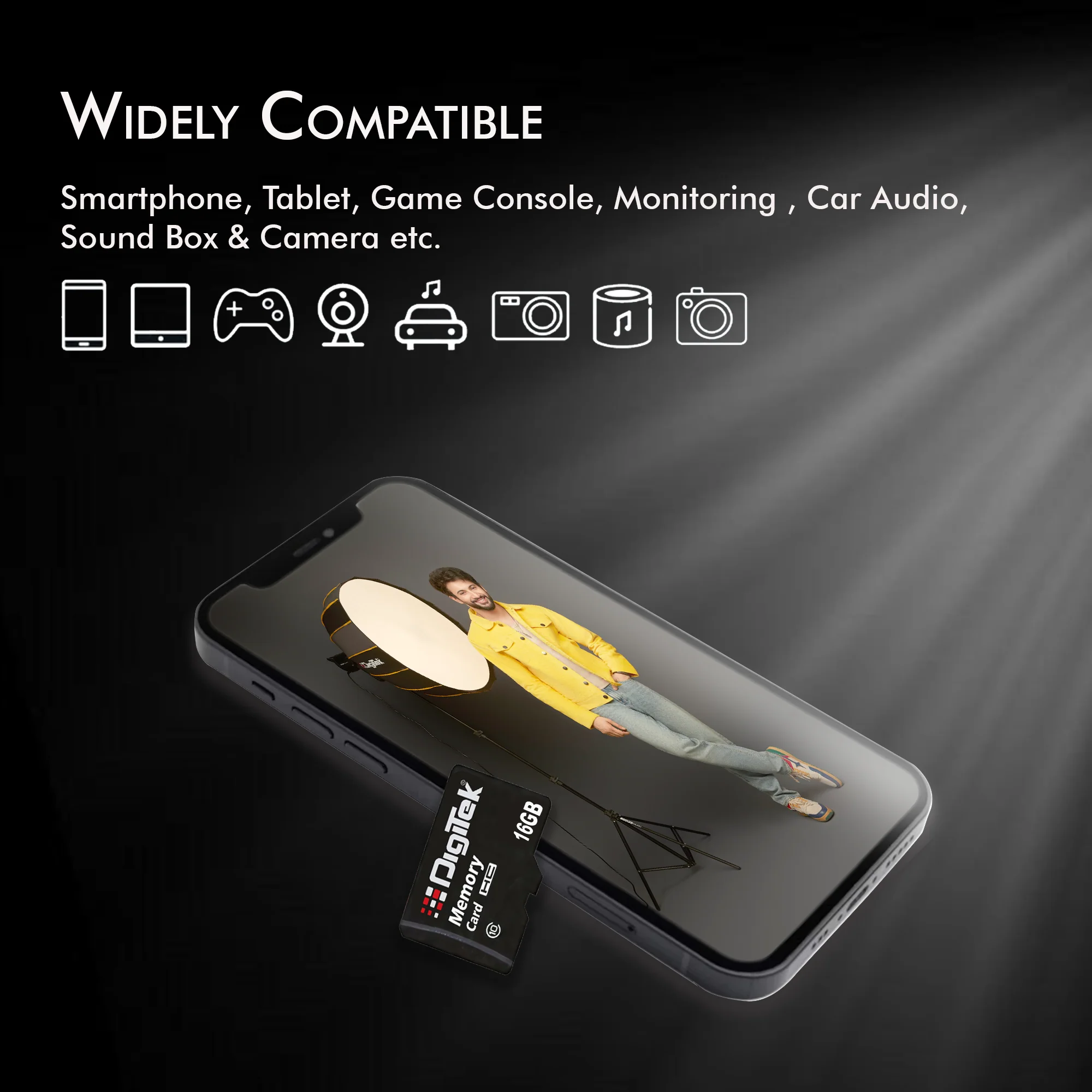 Digitek (DTF 16GB C10) High Speed Micro SDHC 16GB UHS-I Memory Card – A1, Class 10, 100MB/s Speed, Waterproof, Shockproof, X-Ray Safe, Ideal for Smartphones, Cameras, CCTV & More - Image 4