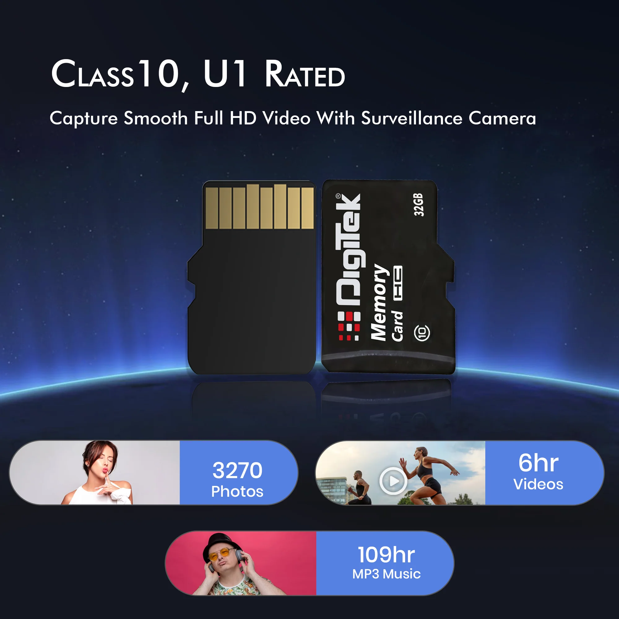 Digitek (DTF 32GB C10) Micro SDHC 32GB UHS-I Memory Card – A1, Class 10, 100MB/s Speed, Waterproof, Shockproof, X-Ray Safe, Ideal for Smartphones, Cameras, CCTV & More - Image 5