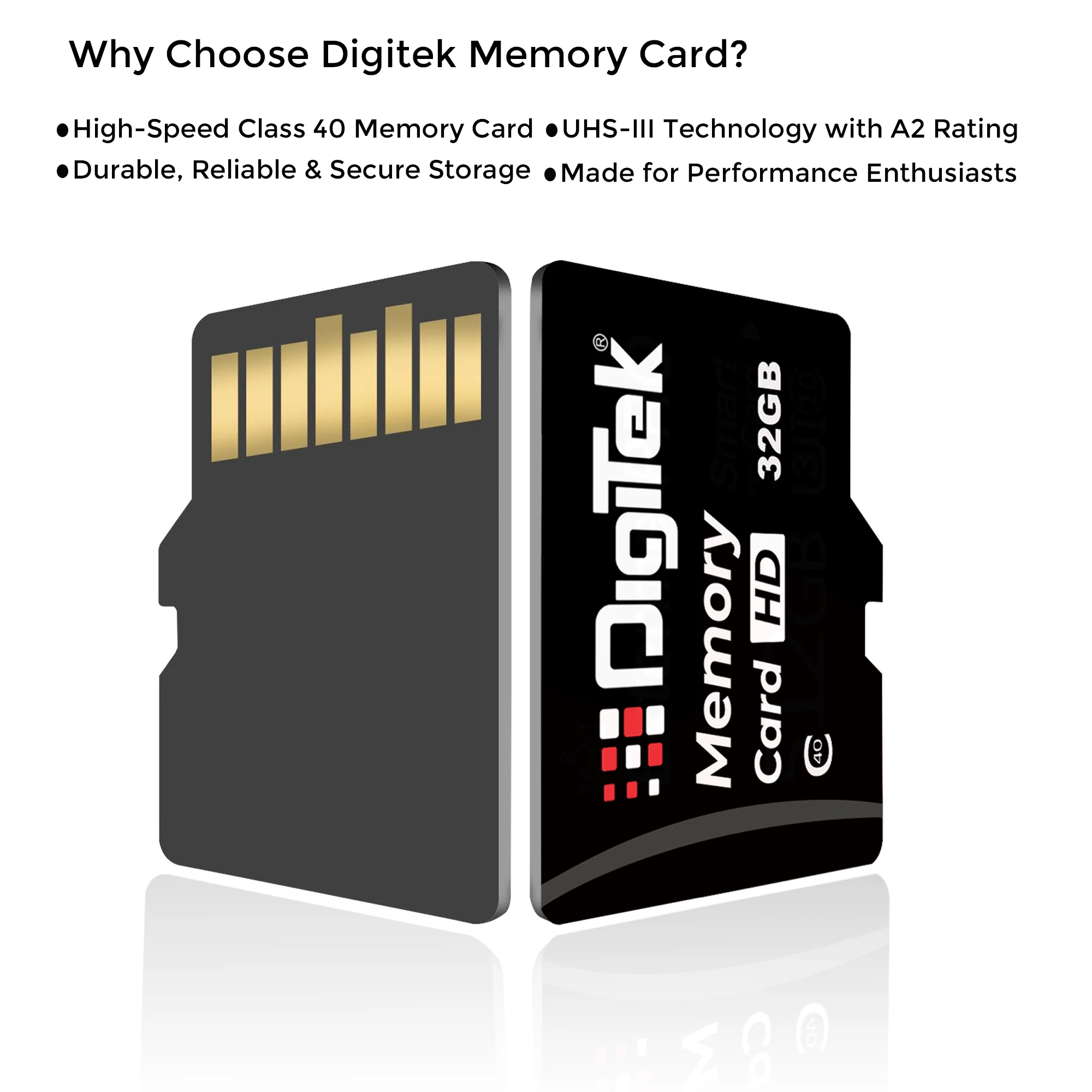 Digitek (DTF 32GB C40) High Speed 32GB Micro SDHC UHS III Memory Card – A2 Speed, 200MB/s, Waterproof & Shockproof, for 4K/8K Video, Drones, CCTV & Smartphones - Image 8