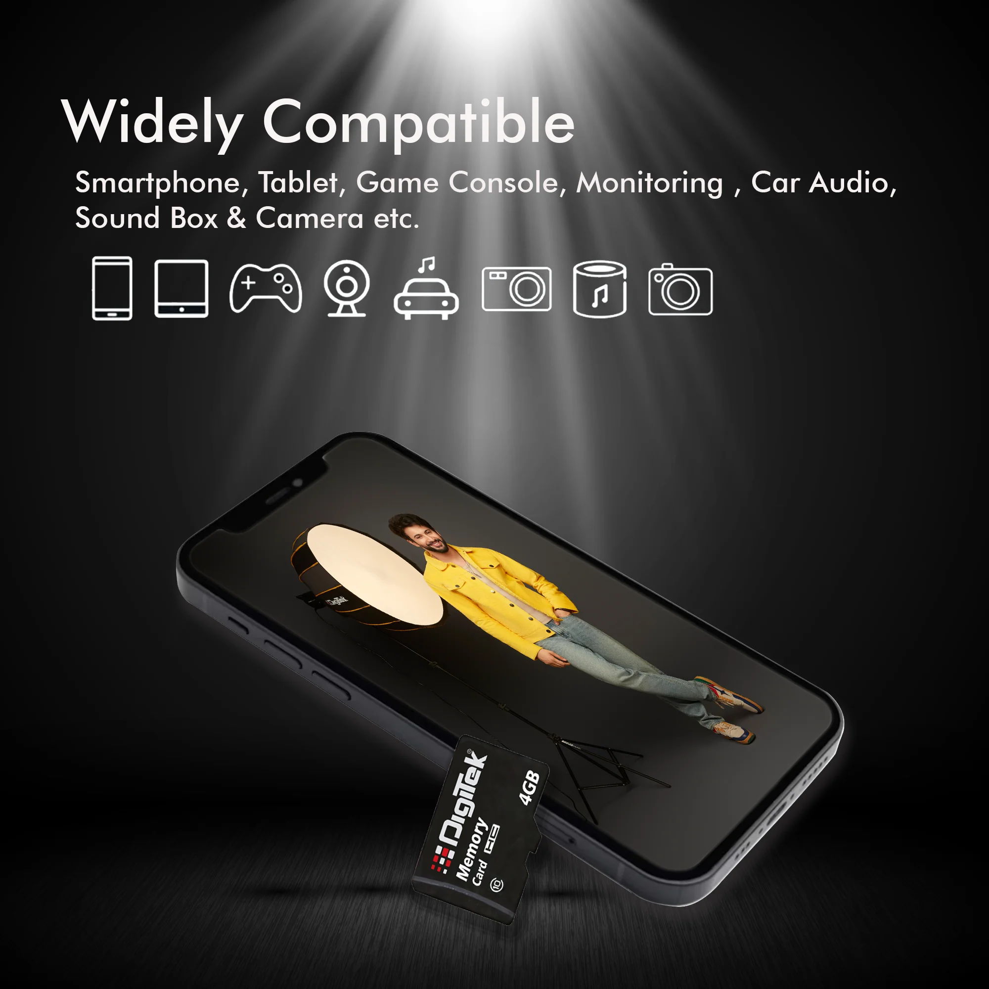 Digitek (DTF 4GB C10) High Speed Micro SDHC 4GB UHS-I Memory Card – A1, Class 10, 100MB/s Speed, Waterproof, Shockproof, X-Ray Safe, Ideal for Smartphones, Cameras, CCTV & More - Image 4