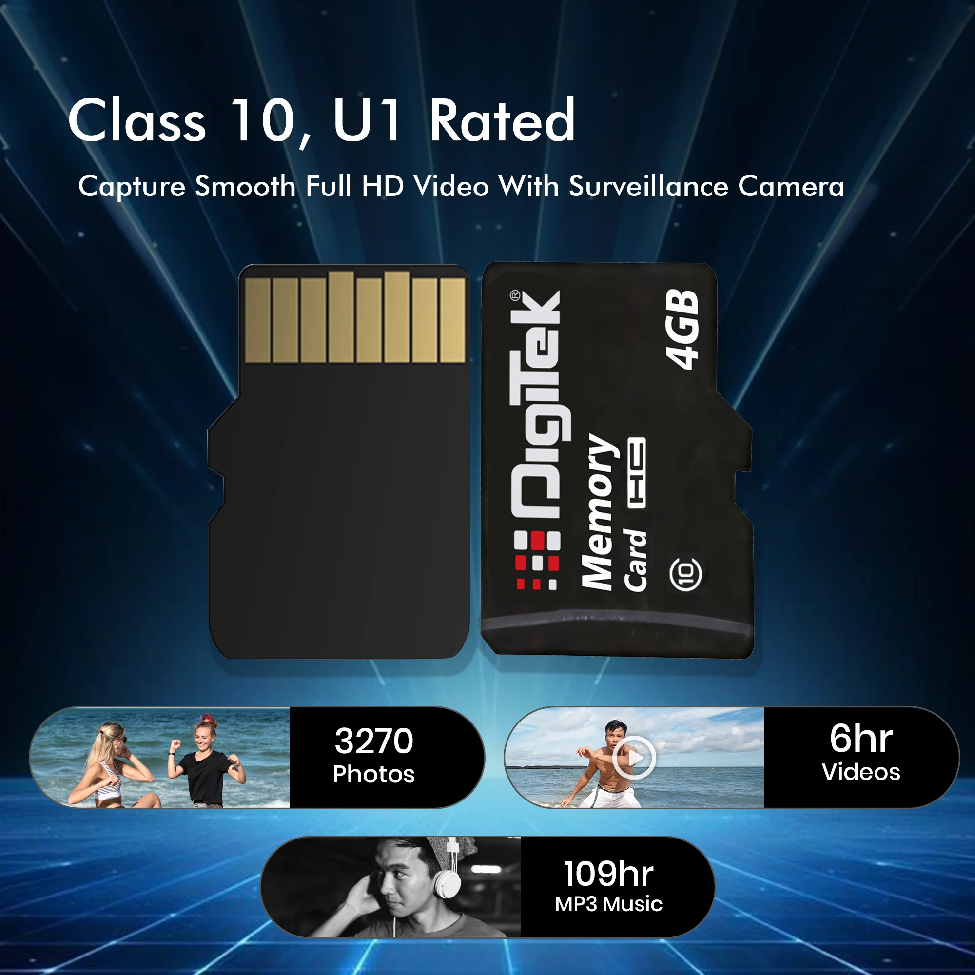 Digitek (DTF 4GB C10) High Speed Micro SDHC 4GB UHS-I Memory Card – A1, Class 10, 100MB/s Speed, Waterproof, Shockproof, X-Ray Safe, Ideal for Smartphones, Cameras, CCTV & More - Image 6
