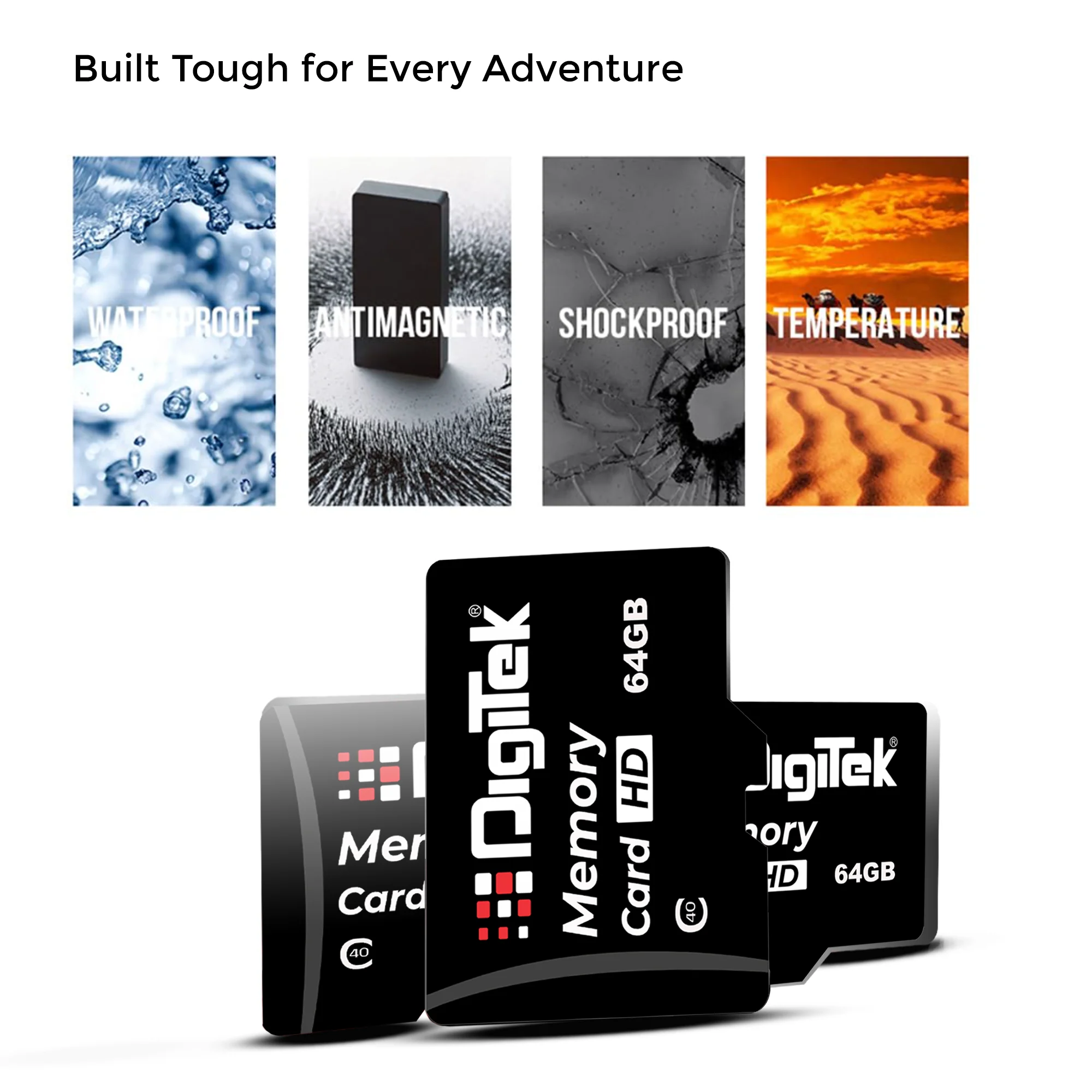 Digitek (DTF 64GB C40) High Speed 64GB Micro SDHC UHS III Memory Card – A2 Speed, 200MB/s, Waterproof & Shockproof, for 4K/8K Video, Drones, CCTV & Smartphones - Image 8