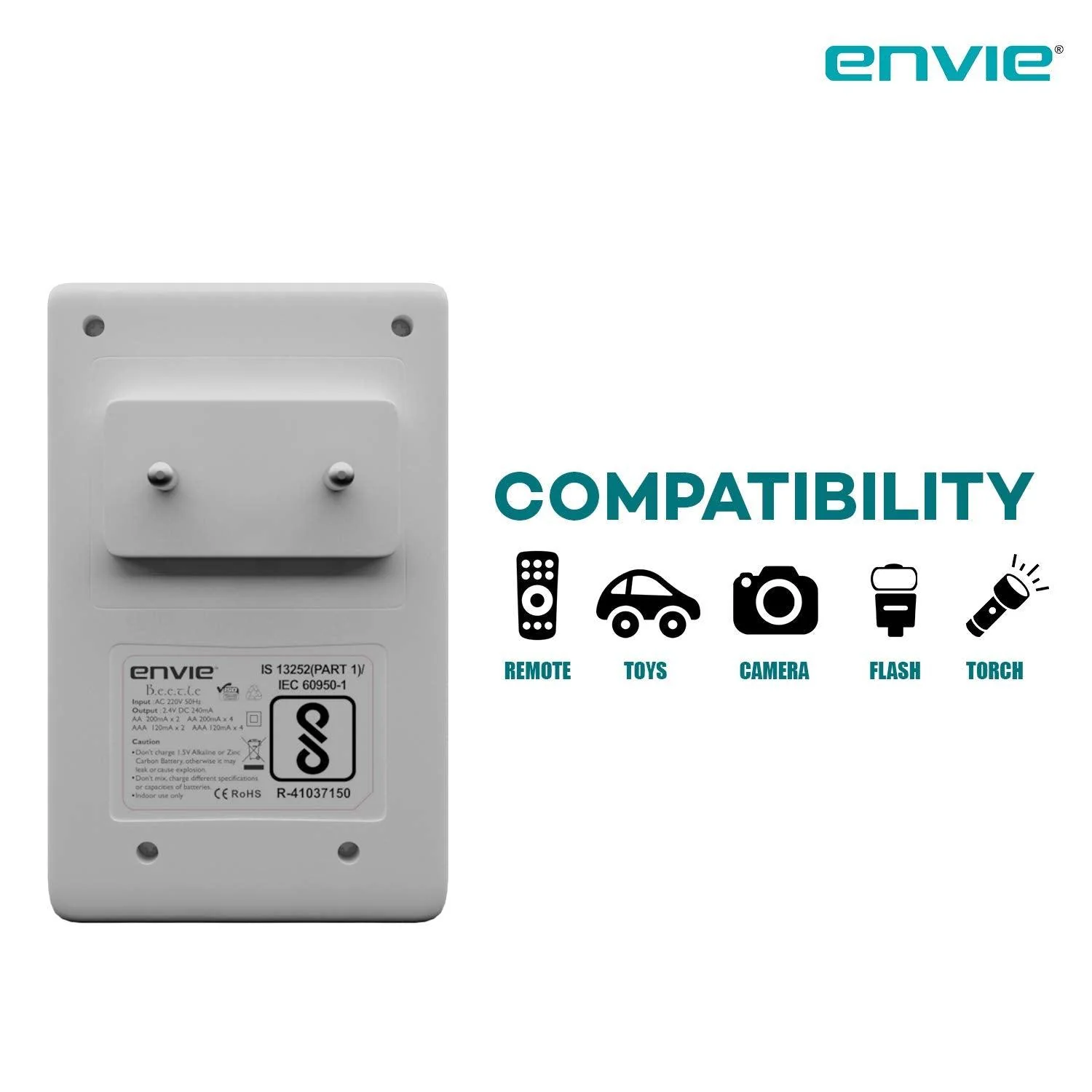 ENVIE (ECR20+AA2800 4PL) Charger for AA & AAA Rechargeable Batteries - Image 6