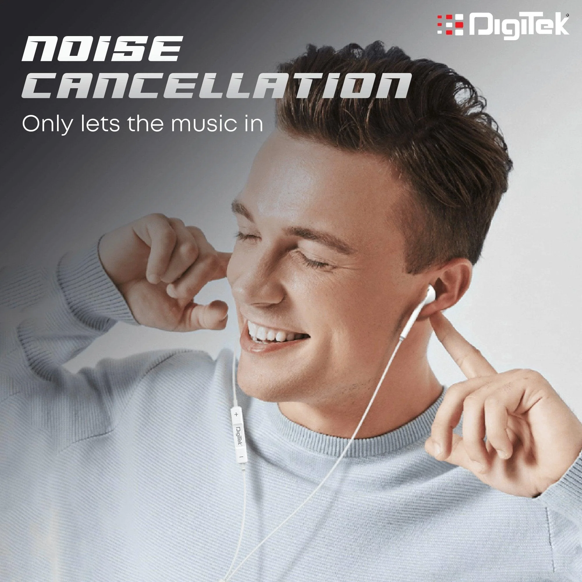 Digitek DE-044 LTC Wired Lightning Earphones with Mic for iPhone – In-Ear Stereo Earphones with Noise Cancelling – Pair with Bluetooth Before Using - Image 6