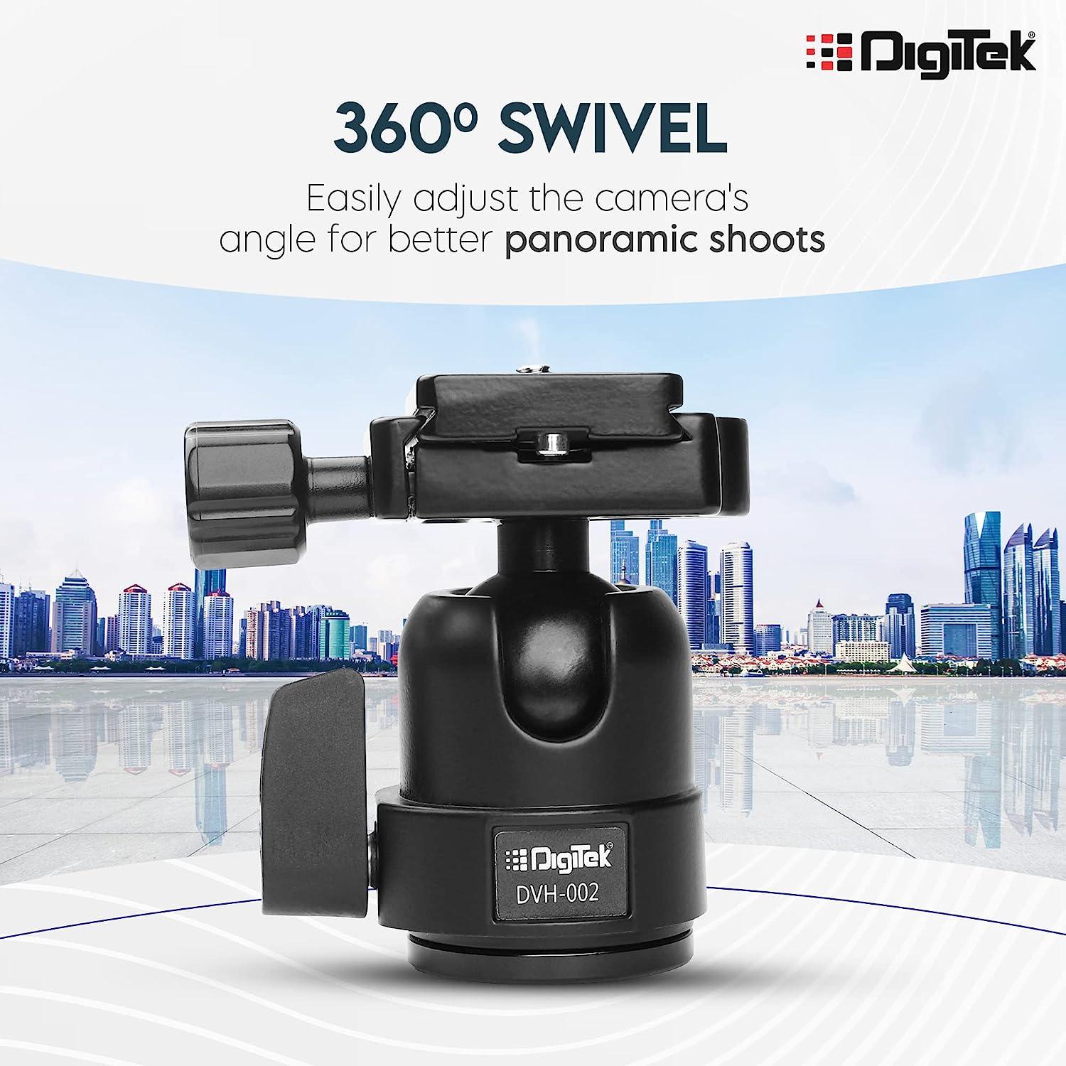 Digitek (DVH-002) Digitek Lightweight Ball Head with Quick Release Plate - Image 3