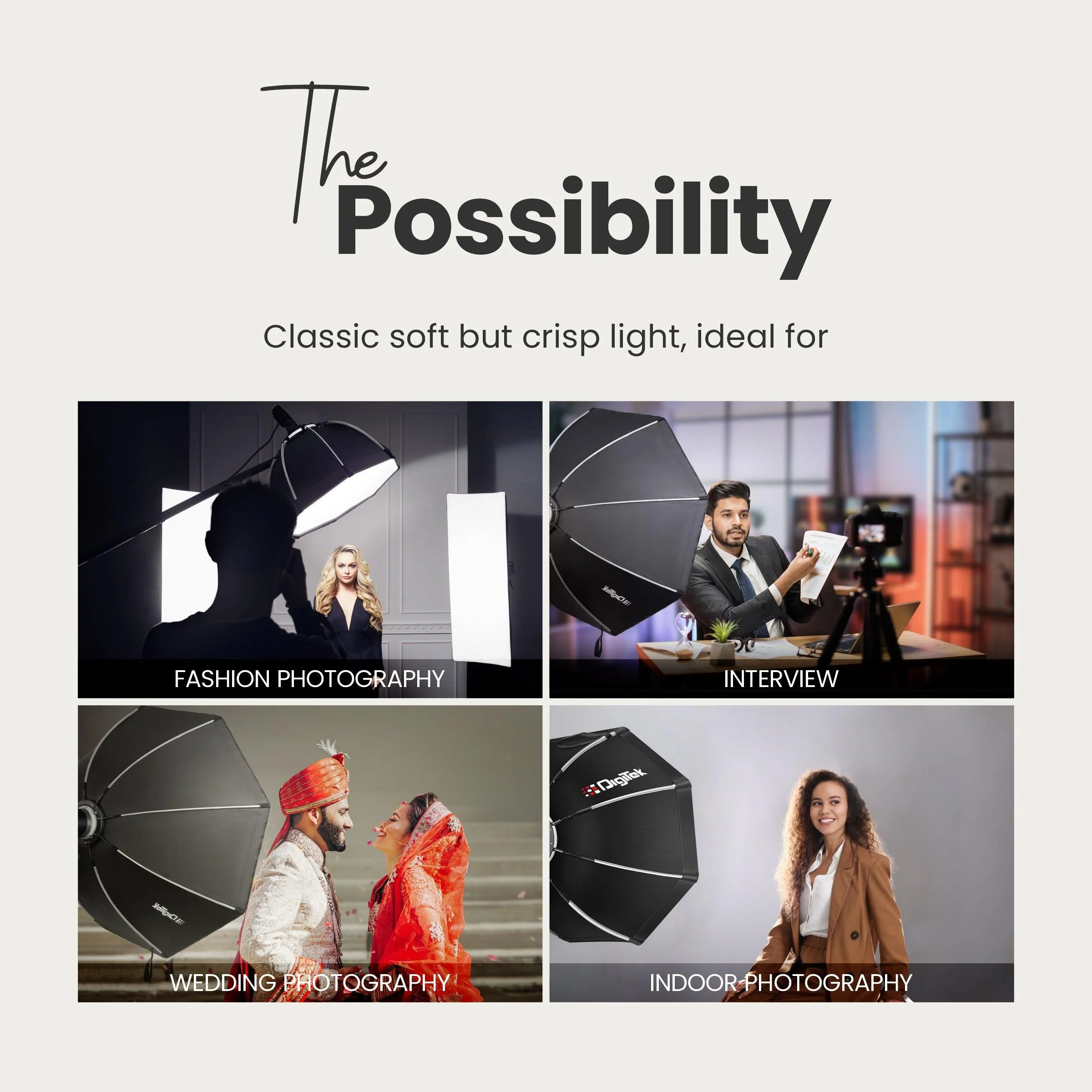 Digitek (DSBH-055) Lightweight & Portable Soft Box Comes with S2 Type Bracket & 2 Diffuser Sheets | Carrying Case | Compatible with All Flash Speedlights - Image 3