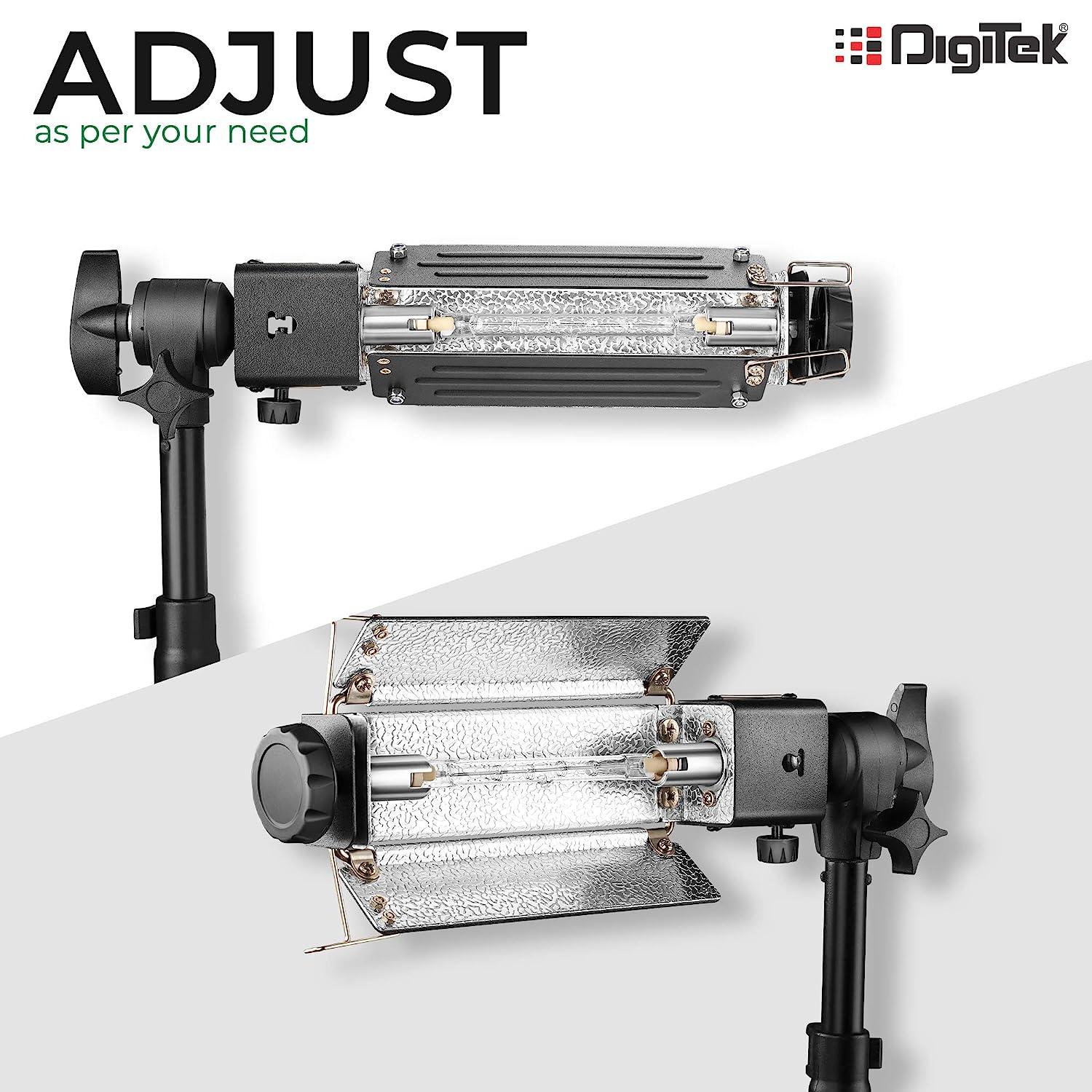 Digitek (DPL 003) Porta Light with 1000 Watt Halogen Tube | for Video & Still Photography - Image 3