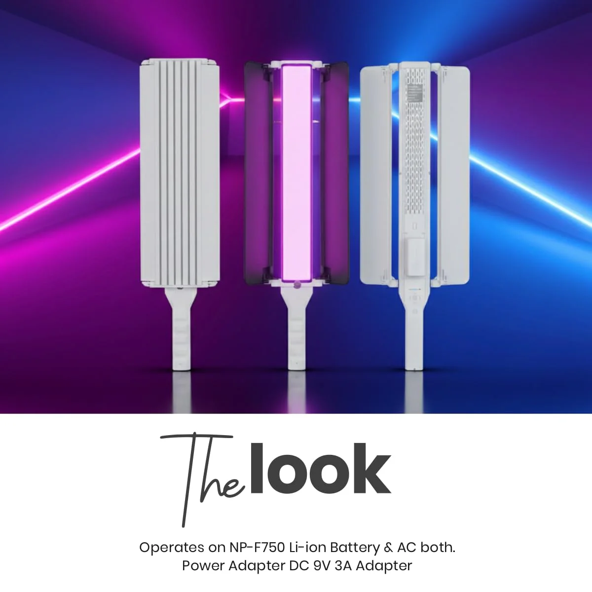 DIGITEK® (DSL-25W RGB) Stick Light Portable Handheld RGB LED Light Wand with Barn Door & Remote Control, Color Temp 2700-12000K + RGB, 39 Special Lighting Effects & Carry Bag - Image 3