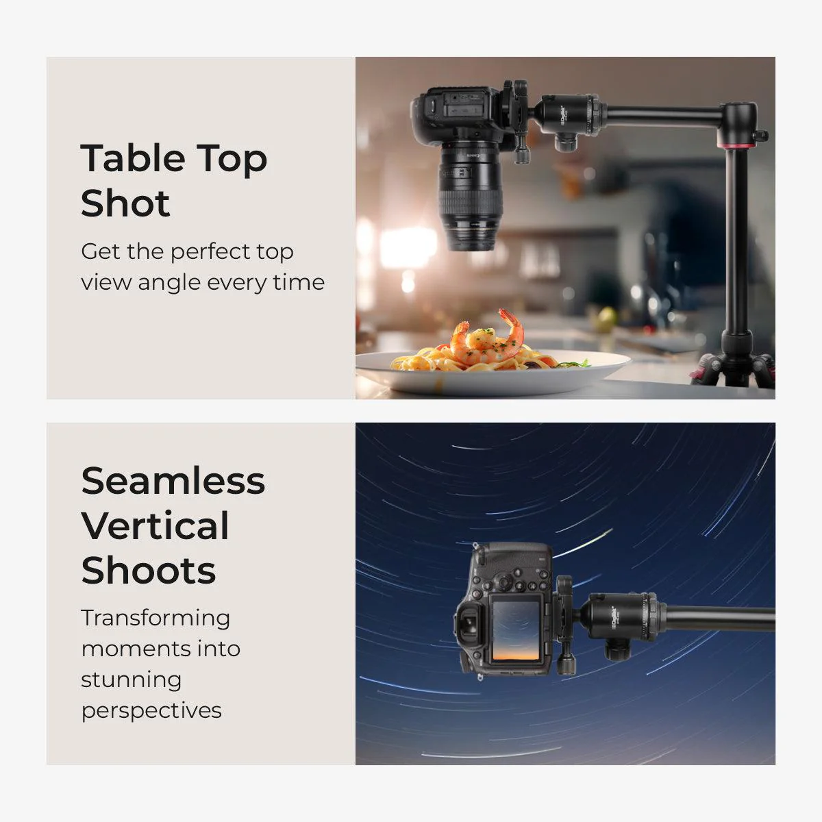 DIGITEK® (DTR 520 BH) 152CM Foldable Aluminum Tripod Cum Monopod with Swivel Pan Head, 4 Section Adjustment, 7kg Max Load, Max Operating Height: 4.95Ft, Compatible with DSLR Camera, Dv Video Camcorder - Image 6