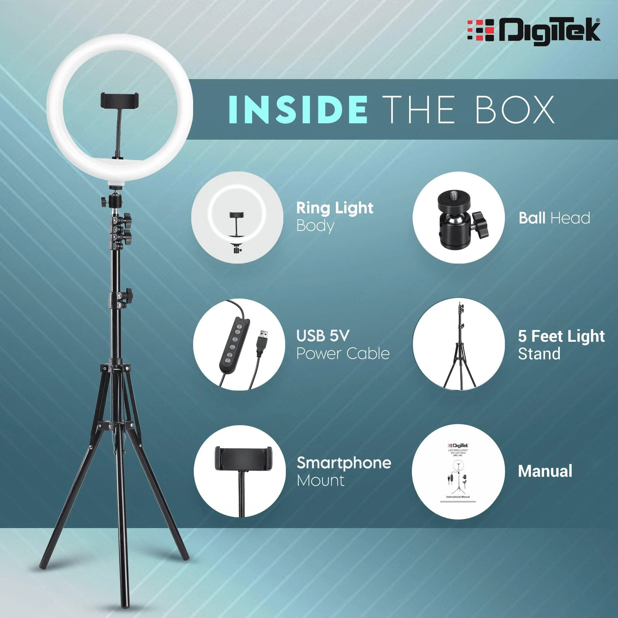 Digitek (DRL-14C) Professional (31cm) Dual Temperature LED Ring Light with Tripod Stand for YouTube, Photo-Shoot, Video Shoot, Live Stream, Makeup, Vlogging & More - Image 6