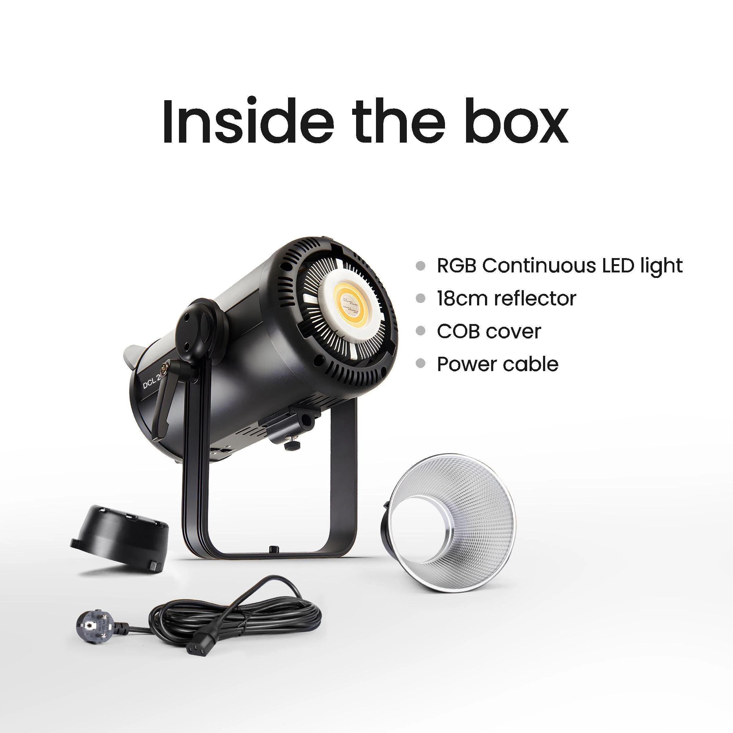 Digitek DCL-200 W RGB Combo Continuous LED Light with 18 CM Reflector Suitable for All Kinds of Small Production Photography/Power Saving & Environment Protection - Image 3