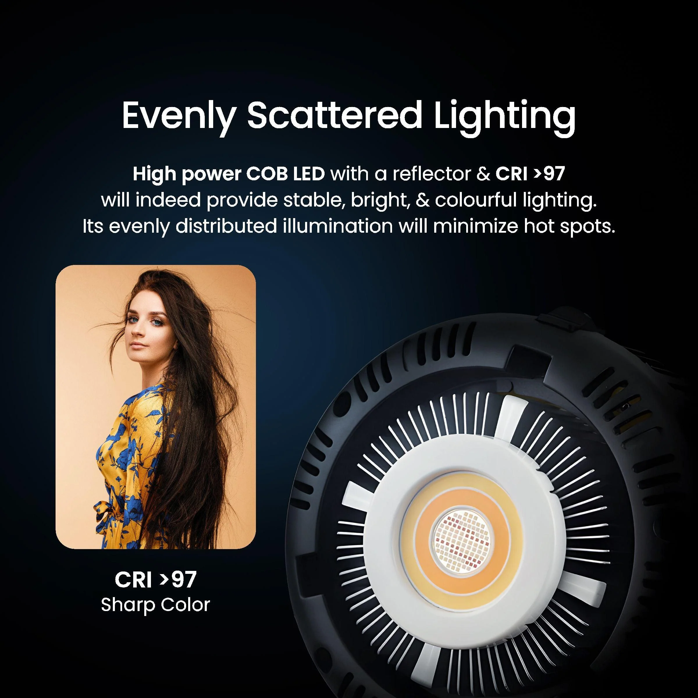 Digitek DCL-200 W RGB Combo Continuous LED Light with 18 CM Reflector Suitable for All Kinds of Small Production Photography/Power Saving & Environment Protection - Image 7