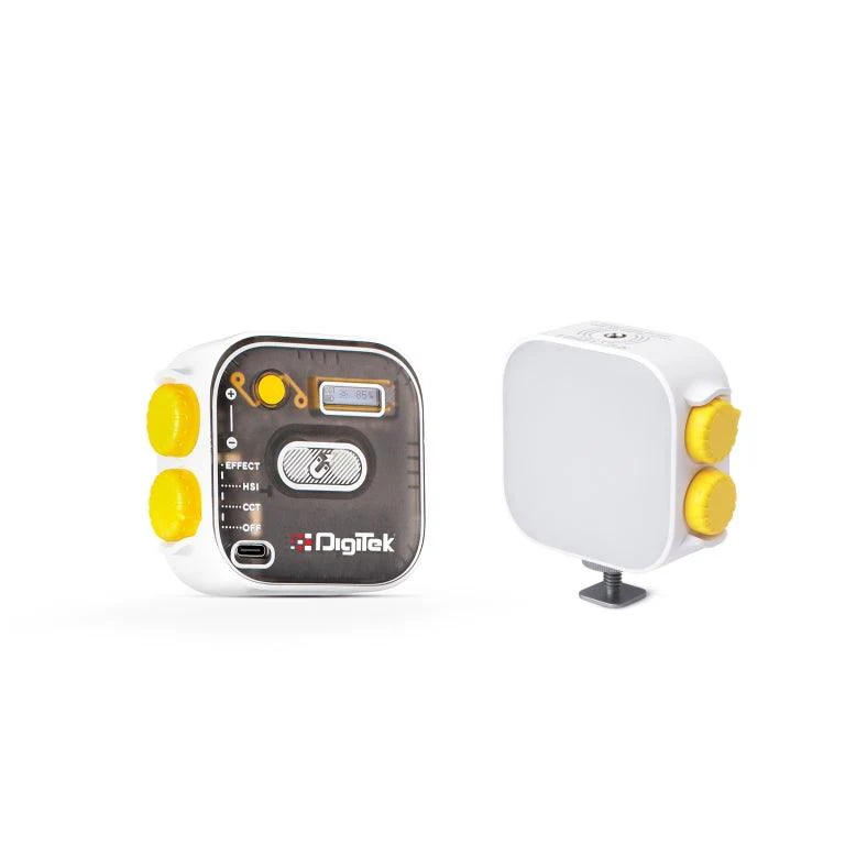 Digitek (LED-D10W) RGB Video, LED Camera Light 360° Full Color Portable Photography Lighting with 3 Cold Shoe, 2000mAh Rechargeable CRI 95+ 2500-9000K Dimmable Panel Lamp Support Magnetic Attraction. - Image 10