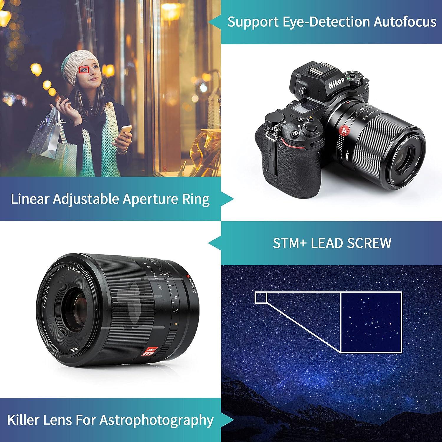 VILTROX 35mm f1.8 Nikon z Lens, Full Frame Z Mount Lens for Nikon Zfc Z5 Z6 Z7 II Z50 - Image 5