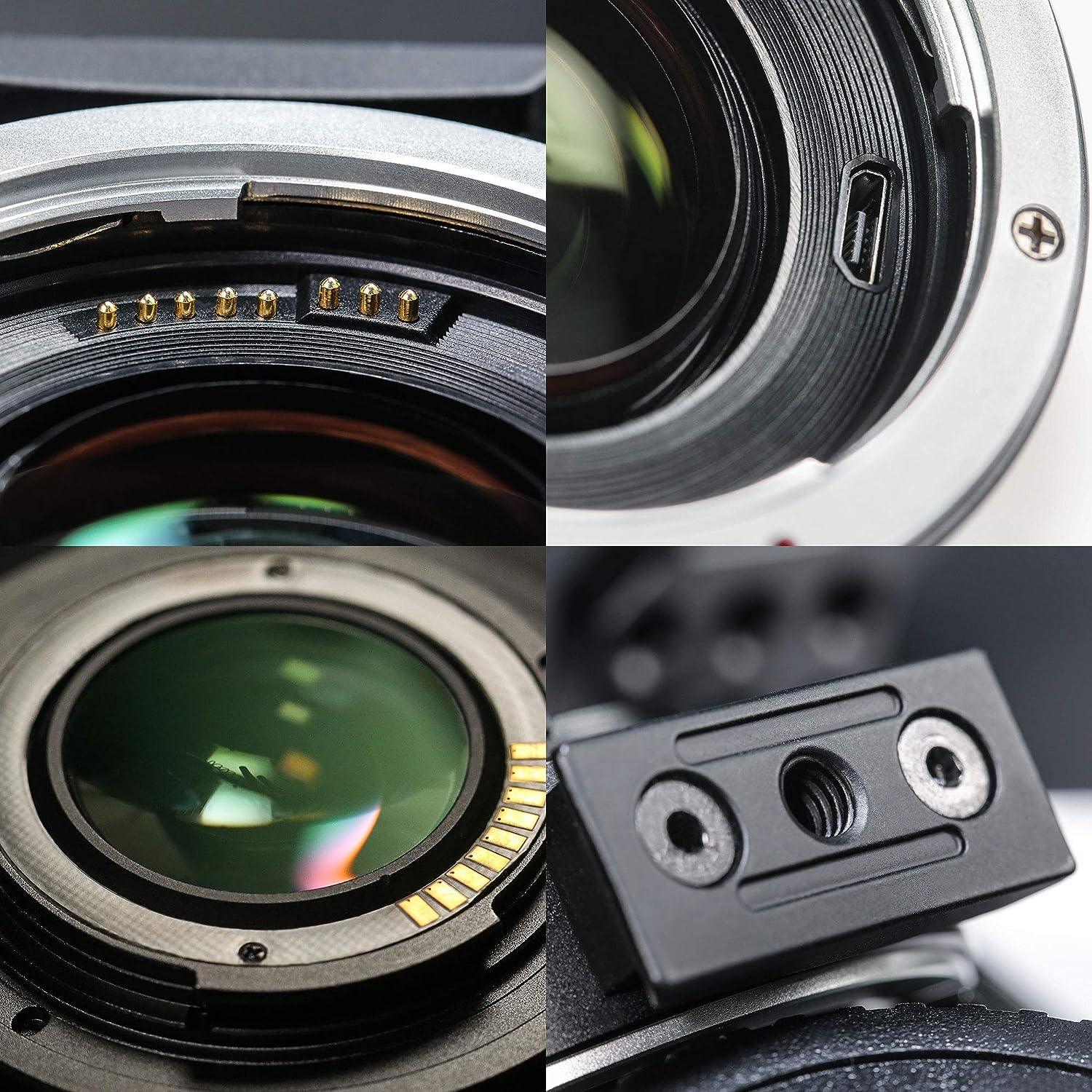 VILTROX EF-EOS M2 Lens Adapter 0.71x Speed Booster for Canon EF Lens to EOS EF-M Mirrorless Camera M3 M5 M6 M10 M50 M100 AF Auto Focus Reducer - Image 3