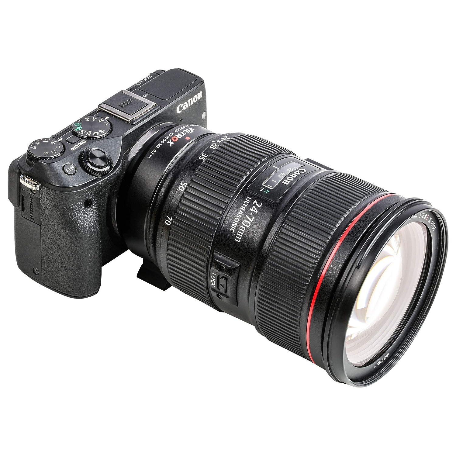 VILTROX EF-EOS M2 Lens Adapter 0.71x Speed Booster for Canon EF Lens to EOS EF-M Mirrorless Camera M3 M5 M6 M10 M50 M100 AF Auto Focus Reducer - Image 8